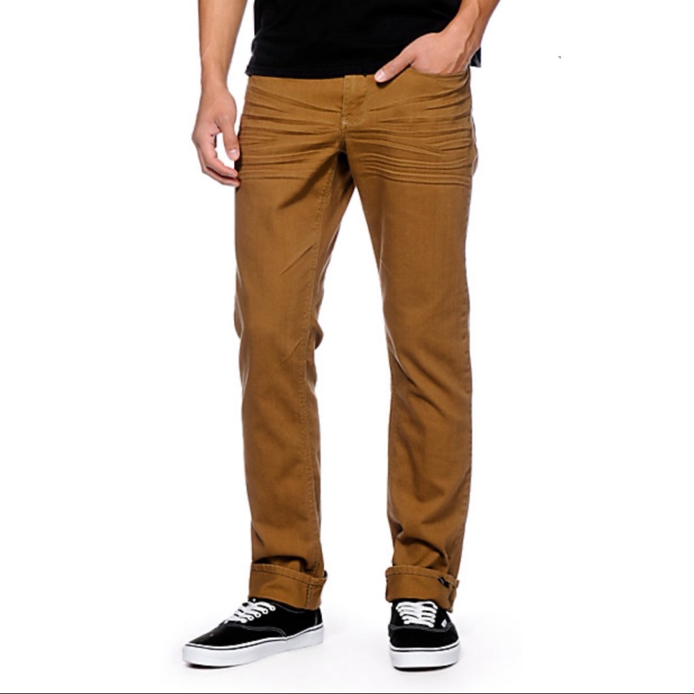 Empyre Skeletor Dark Khaki Skinny Fit Jeans